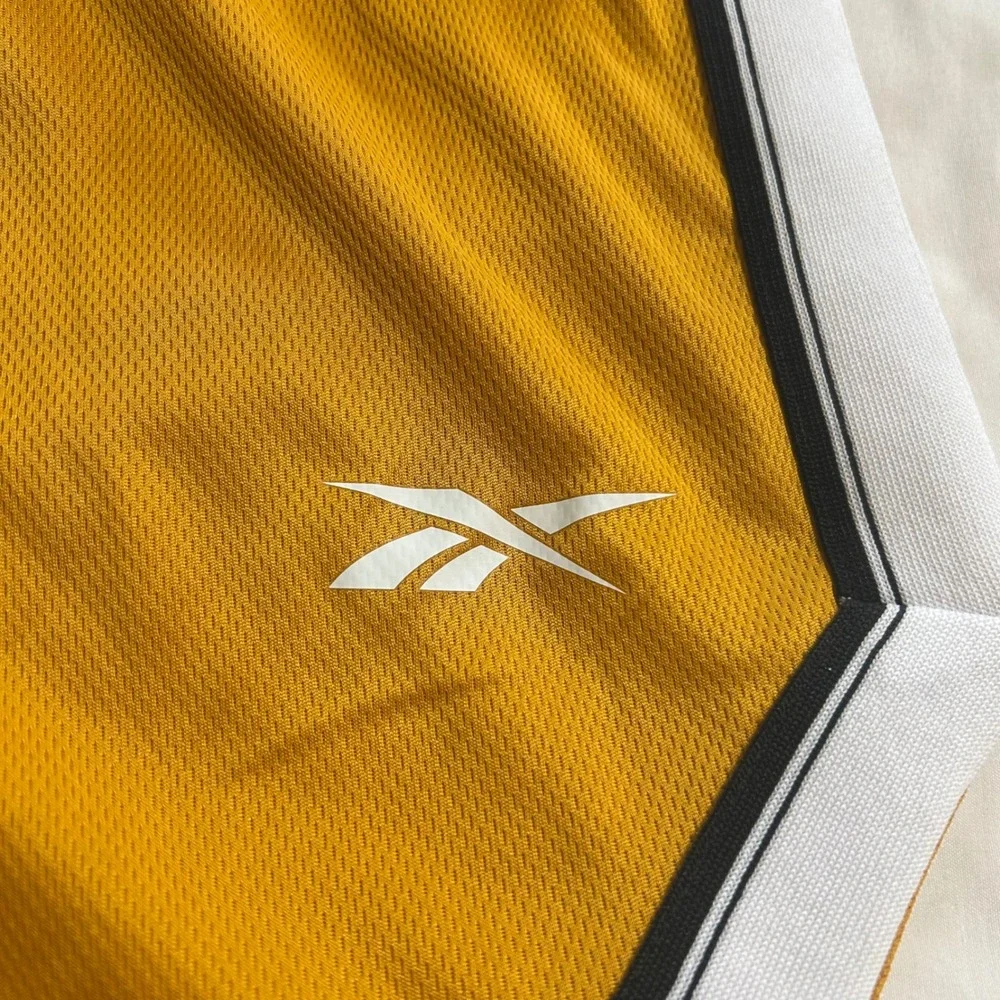 Reebok Mens WOR Mesh Shorts Bright Ochre Yellow Athletic Basketball HS6627 Small